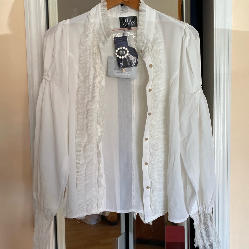 The Moon white blouse